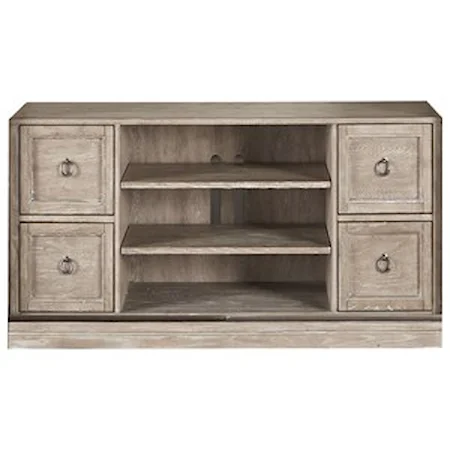 Entertainment TV Stand with Ring Hardware